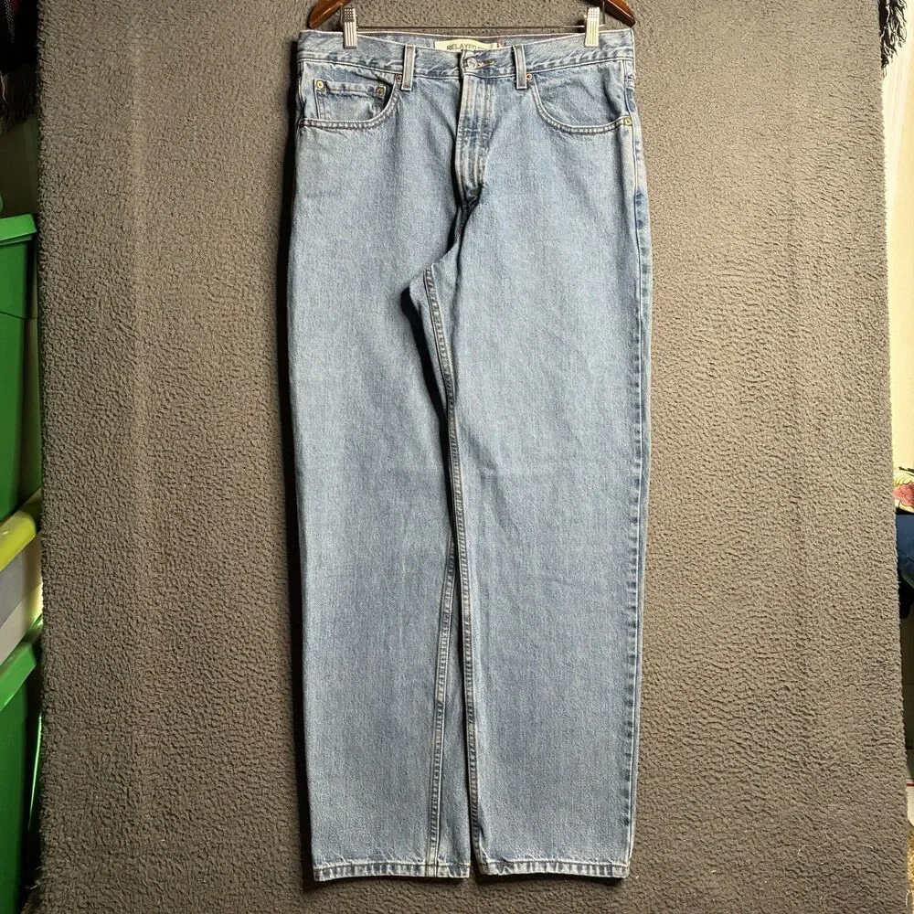 Vintage Levi's 550 Jeans Relaxed Fit Blue 34x31 USA 90s Baggy